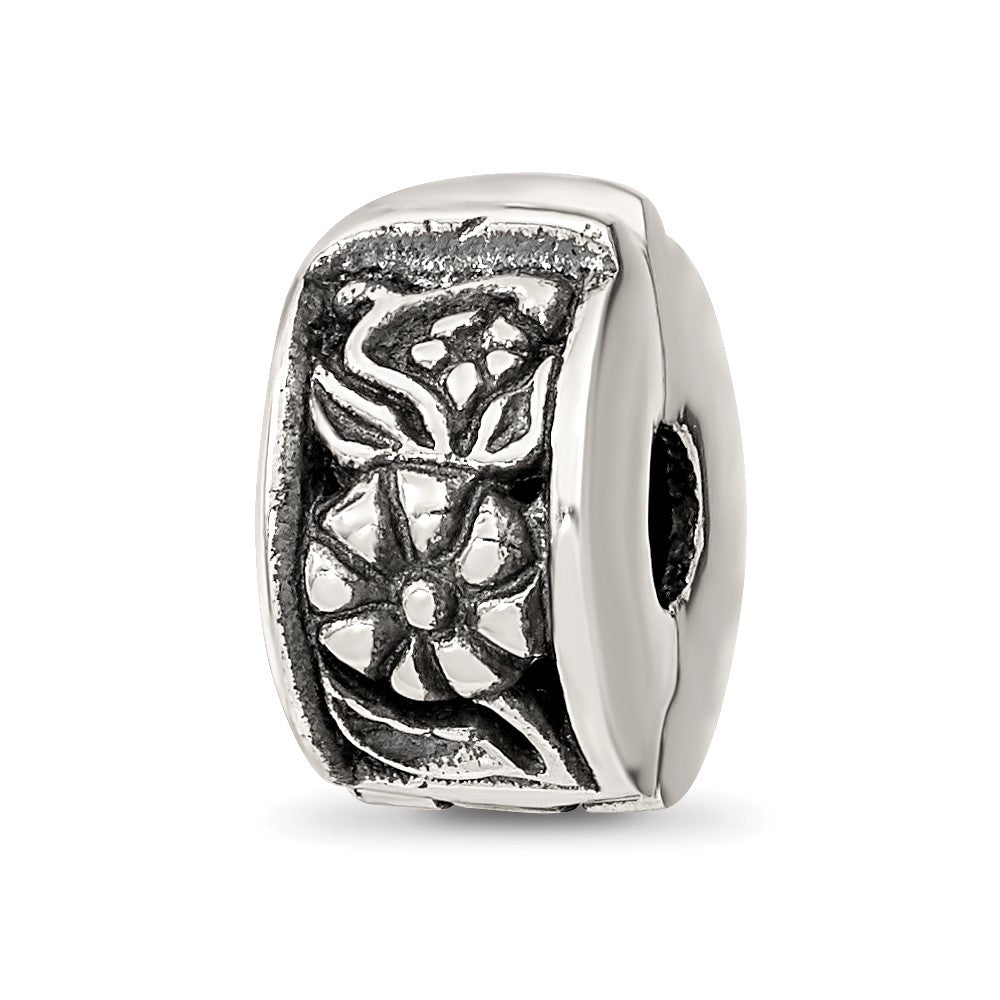 Sterlingsilber Reflections Klappbar Blumen Klammer Perle