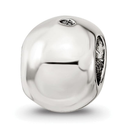 Sterlingsilber Reflections Bowling Kugel Perle