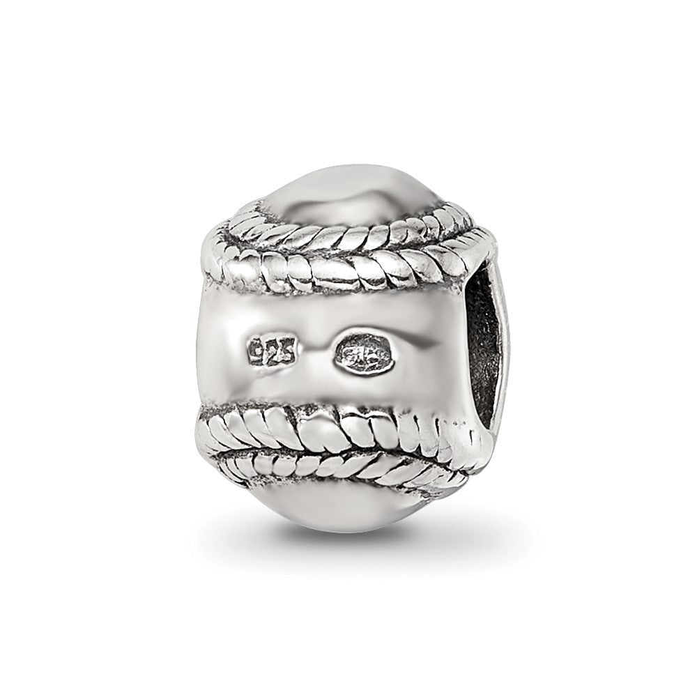 Sterlingsilber Reflections Baseball Perle
