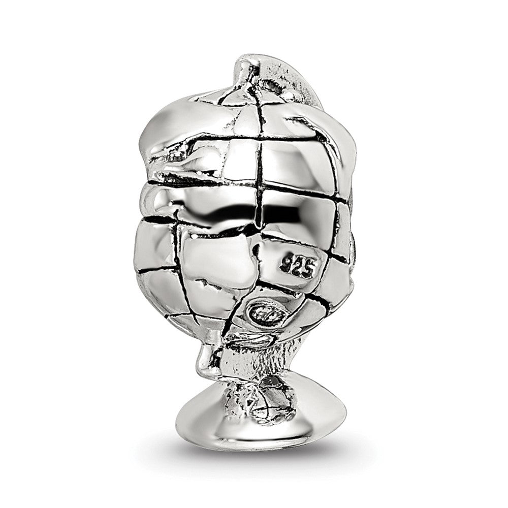Sterlingsilber Reflections Globe Perle