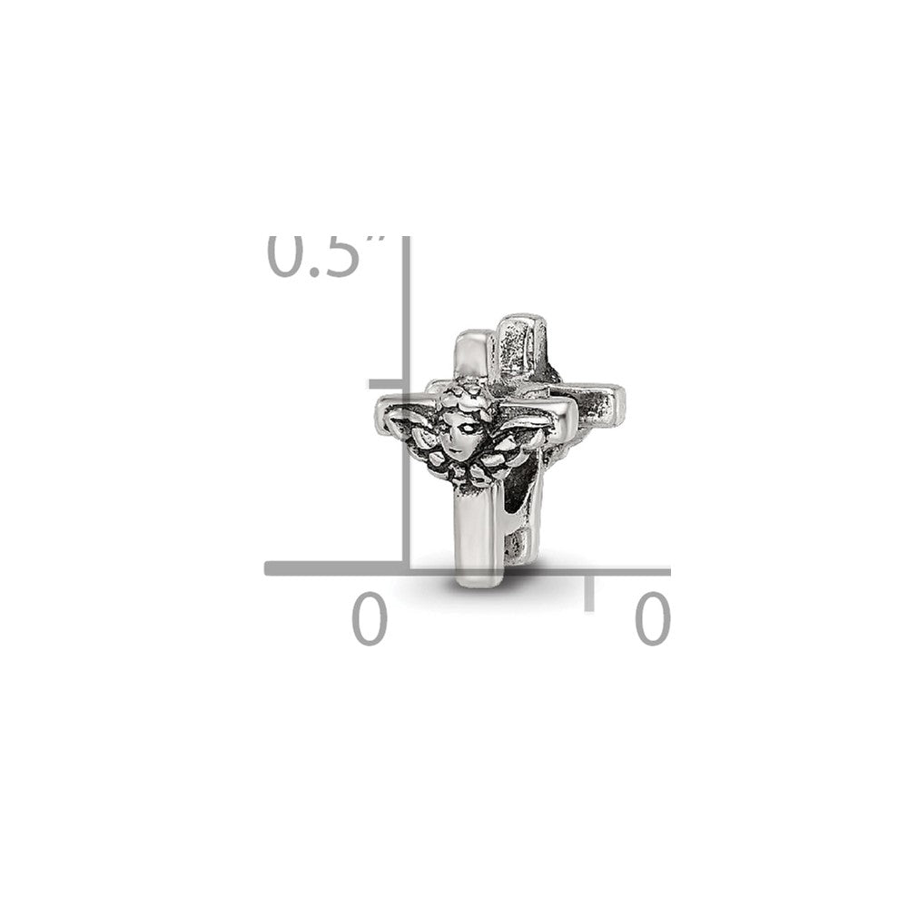 Sterlingsilber Reflections Kinder Engel Kreuz Perle