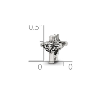 Sterlingsilber Reflections Kinder Engel Kreuz Perle