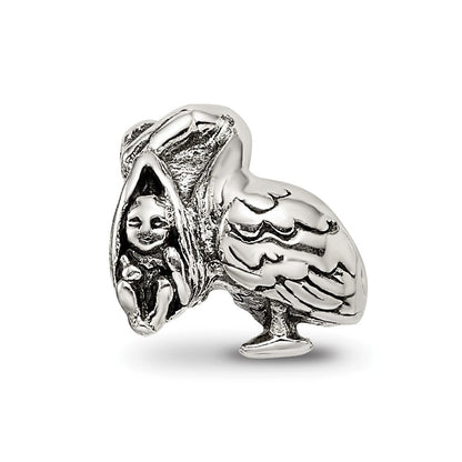 Sterlingsilber Reflections Stork Perle