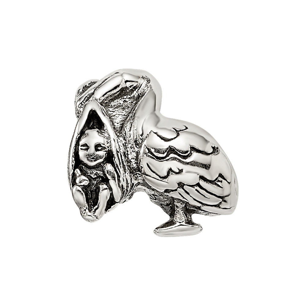 Sterlingsilber Reflections Stork Perle