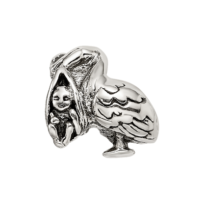 Sterlingsilber Reflections Stork Perle