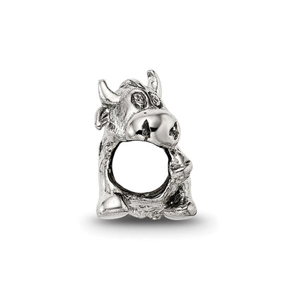 Sterlingsilber Reflections Kinder Cow mit Bell Perle