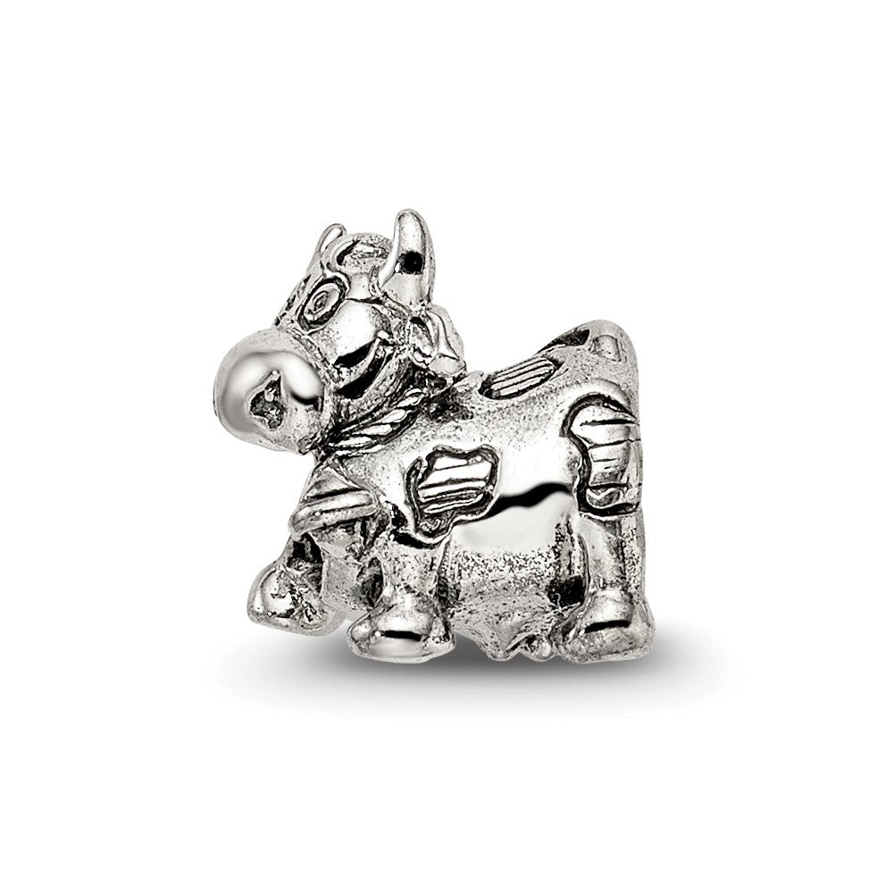 Sterlingsilber Reflections Kinder Cow mit Bell Perle