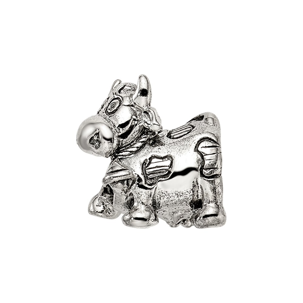 Sterlingsilber Reflections Kinder Cow mit Bell Perle