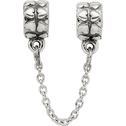 Sterlingsilber Reflections Security Kette Herz Perle