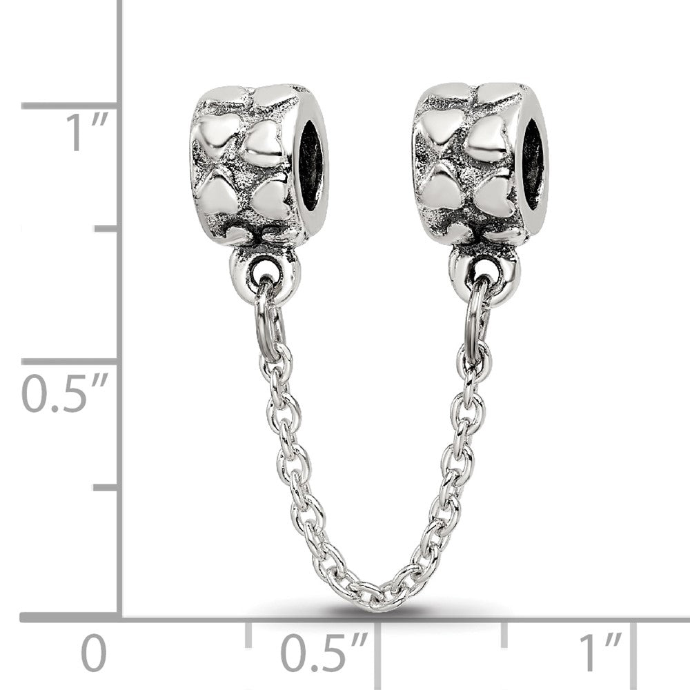 Sterlingsilber Reflections Security Kette Herz Perle