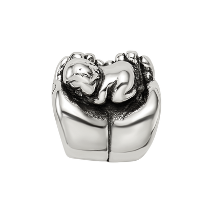 Sterlingsilber Reflections Baby in Hands Perle