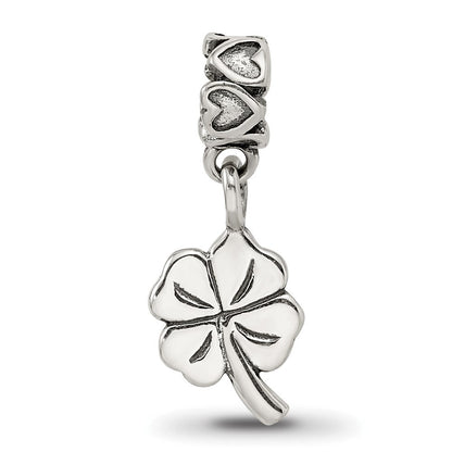 Sterlingsilber Kinder Kollektion 4-leaf Klee Hängend Reflections Perle