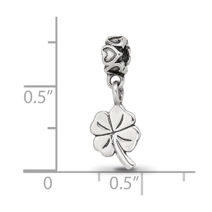 Sterlingsilber Kinder Kollektion 4-leaf Klee Hängend Reflections Perle