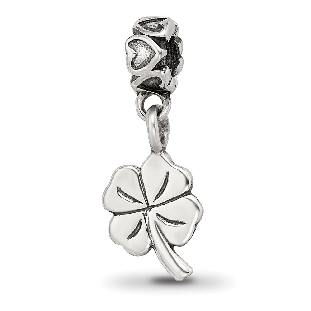 Sterlingsilber Kinder Kollektion 4-leaf Klee Hängend Reflections Perle