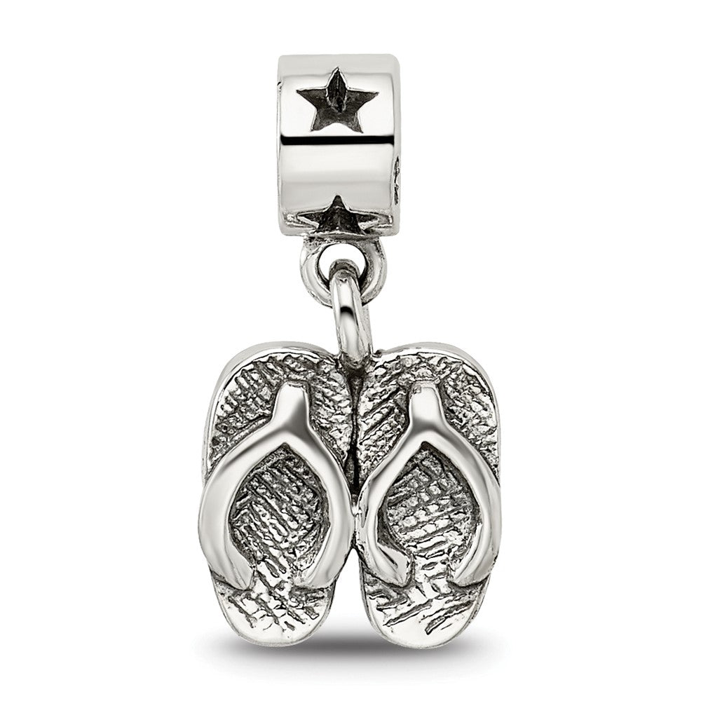 Sterlingsilber Kinder Kollektion Flip Flops Hängend Reflections Perle