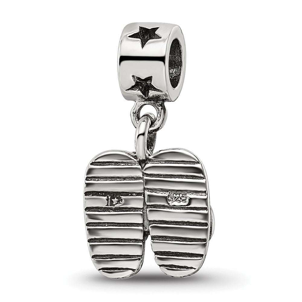 Sterlingsilber Kinder Kollektion Flip Flops Hängend Reflections Perle