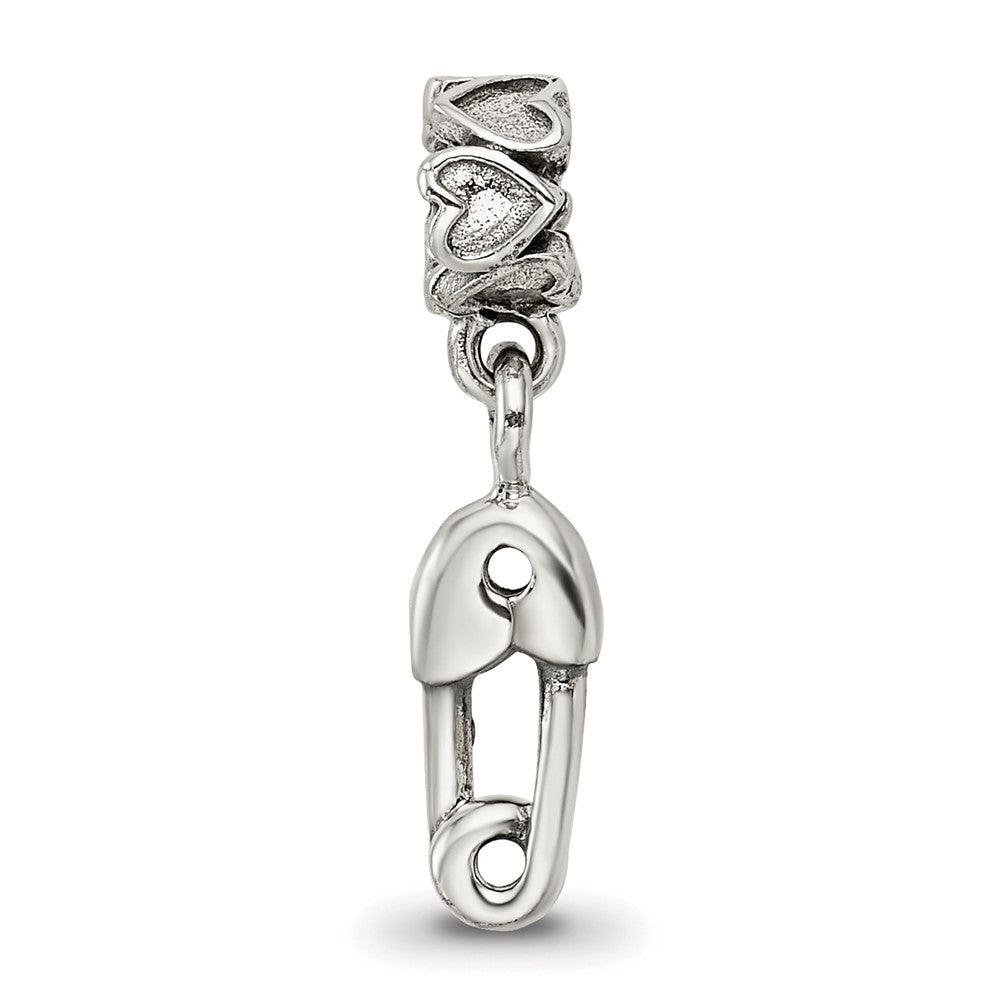 Sterlingsilber Kinder Kollektion Sicherheits Brosche Hängend Reflections Perle