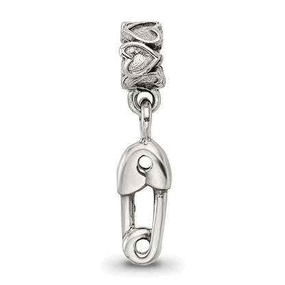 Sterlingsilber Kinder Kollektion Sicherheits Brosche Hängend Reflections Perle