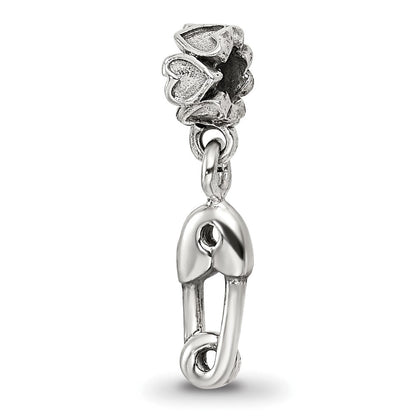 Sterlingsilber Kinder Kollektion Sicherheits Brosche Hängend Reflections Perle