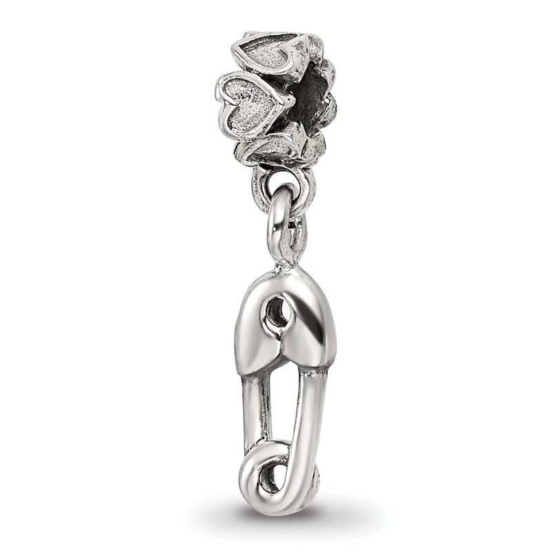 Sterlingsilber Kinder Kollektion Sicherheits Brosche Hängend Reflections Perle