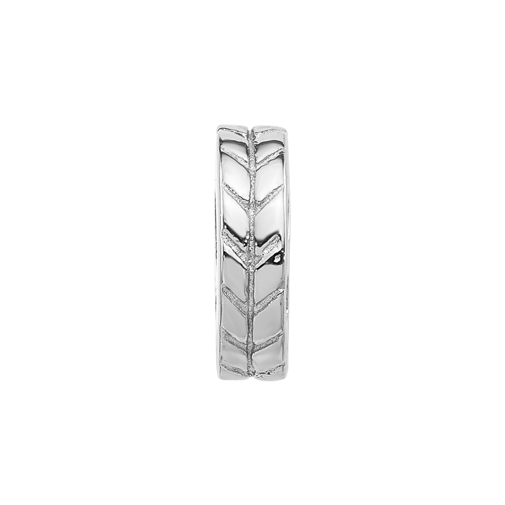 Sterlingsilber Reflections Notched Spacer Perle