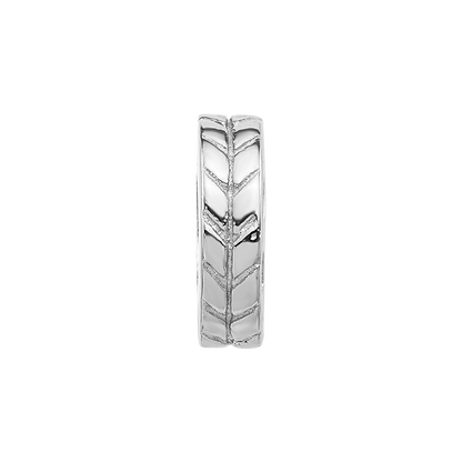 Sterlingsilber Reflections Notched Spacer Perle