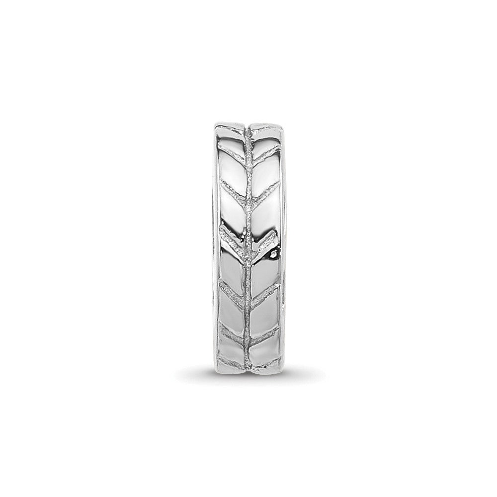 Sterlingsilber Reflections Notched Spacer Perle