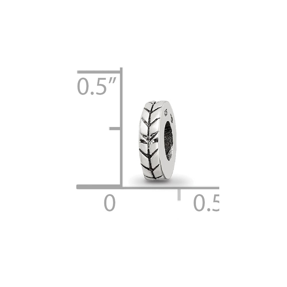 Sterlingsilber Reflections Notched Spacer Perle