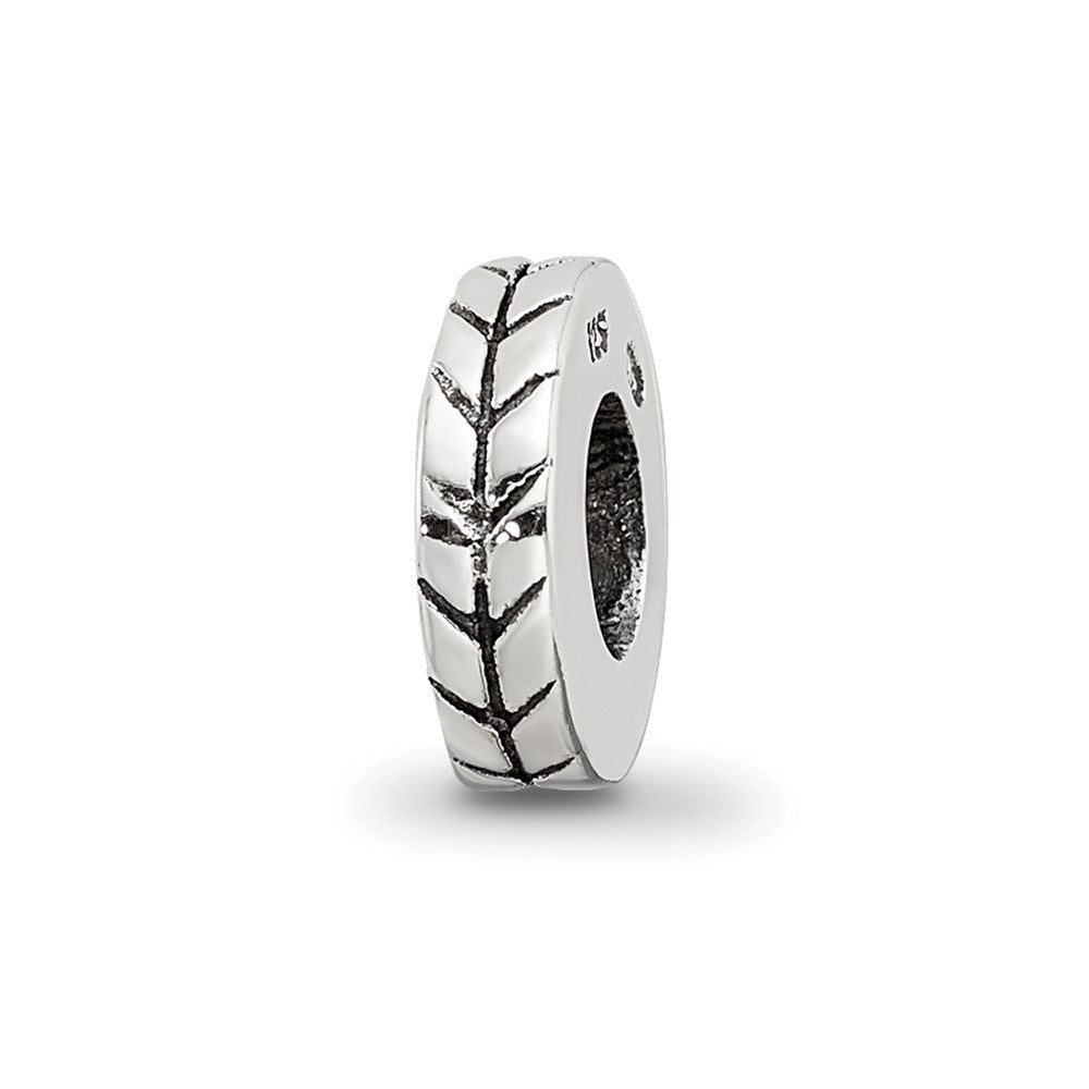 Sterlingsilber Reflections Notched Spacer Perle