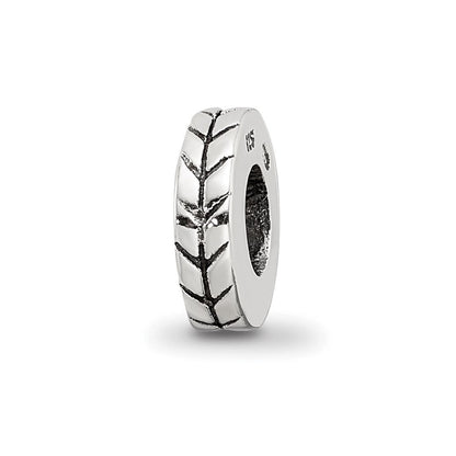 Sterlingsilber Reflections Notched Spacer Perle