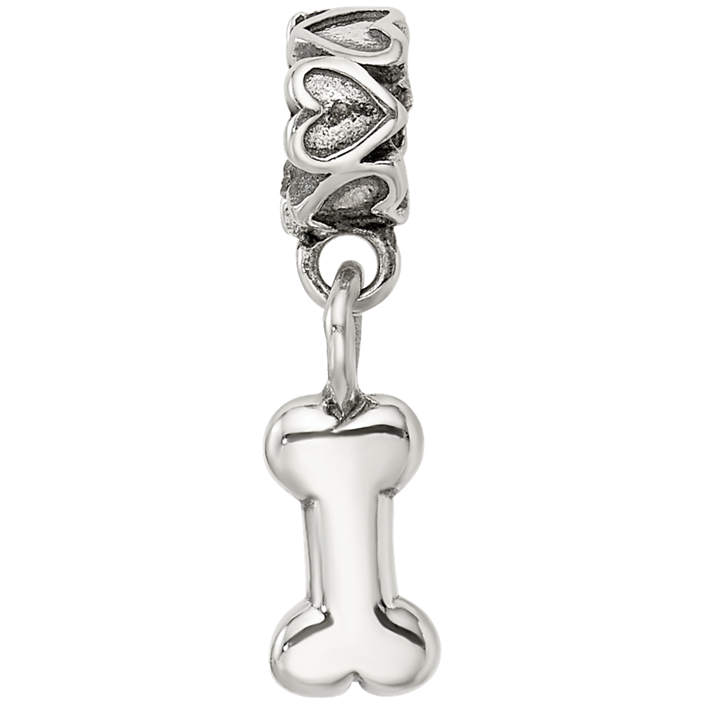 Sterlingsilber Kinder Kollektion Hund Bone Hängend Reflections Perle