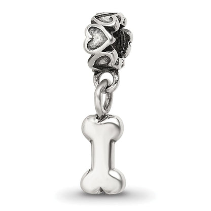 Sterlingsilber Kinder Kollektion Hund Bone Hängend Reflections Perle