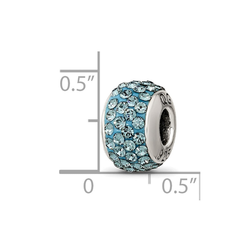 Sterlingsilber Reflections December Full Blau Preciosa Kristall Perle