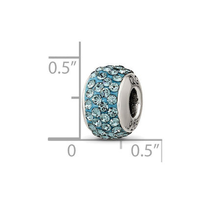 Sterlingsilber Reflections December Full Blau Preciosa Kristall Perle