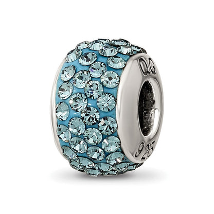 Sterlingsilber Reflections December Full Blau Preciosa Kristall Perle