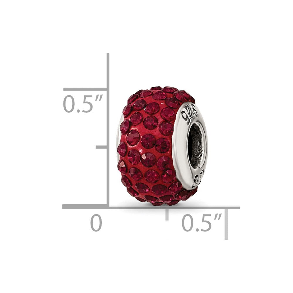 Sterlingsilber Reflections January Full Rot Preciosa Kristall Perle