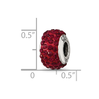 Sterlingsilber Reflections January Full Rot Preciosa Kristall Perle