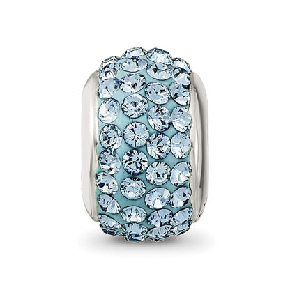 Sterlingsilber Reflections March Full Licht Blau Preciosa Kristall Perle