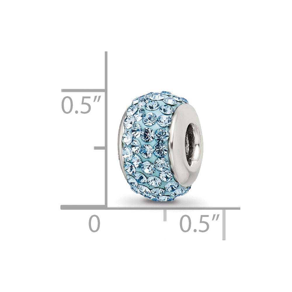 Sterlingsilber Reflections March Full Licht Blau Preciosa Kristall Perle