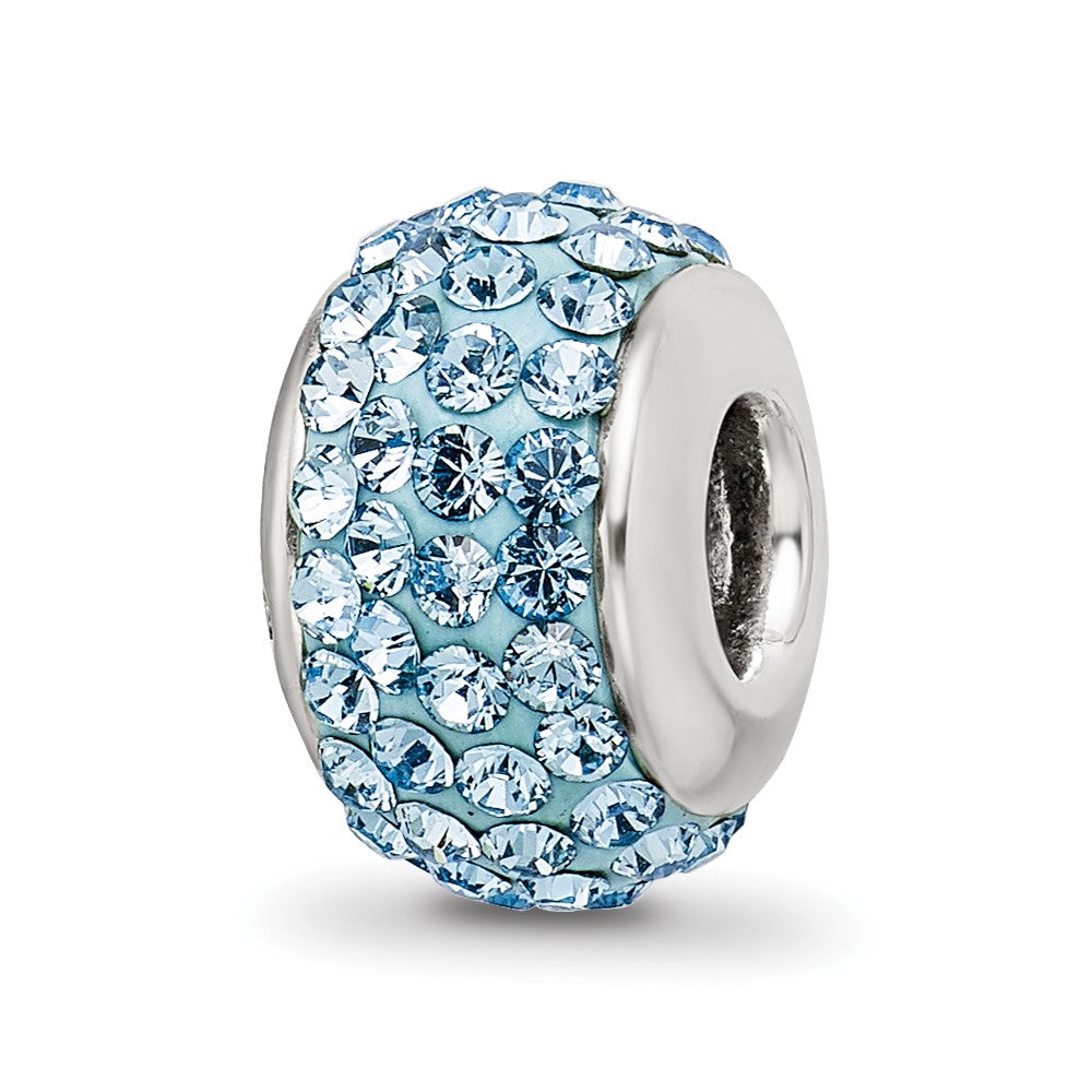 Sterlingsilber Reflections March Full Licht Blau Preciosa Kristall Perle