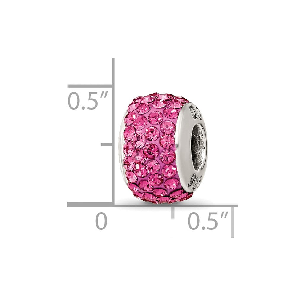 Sterlingsilber Reflections October Full Rosa Preciosa Kristall Perle