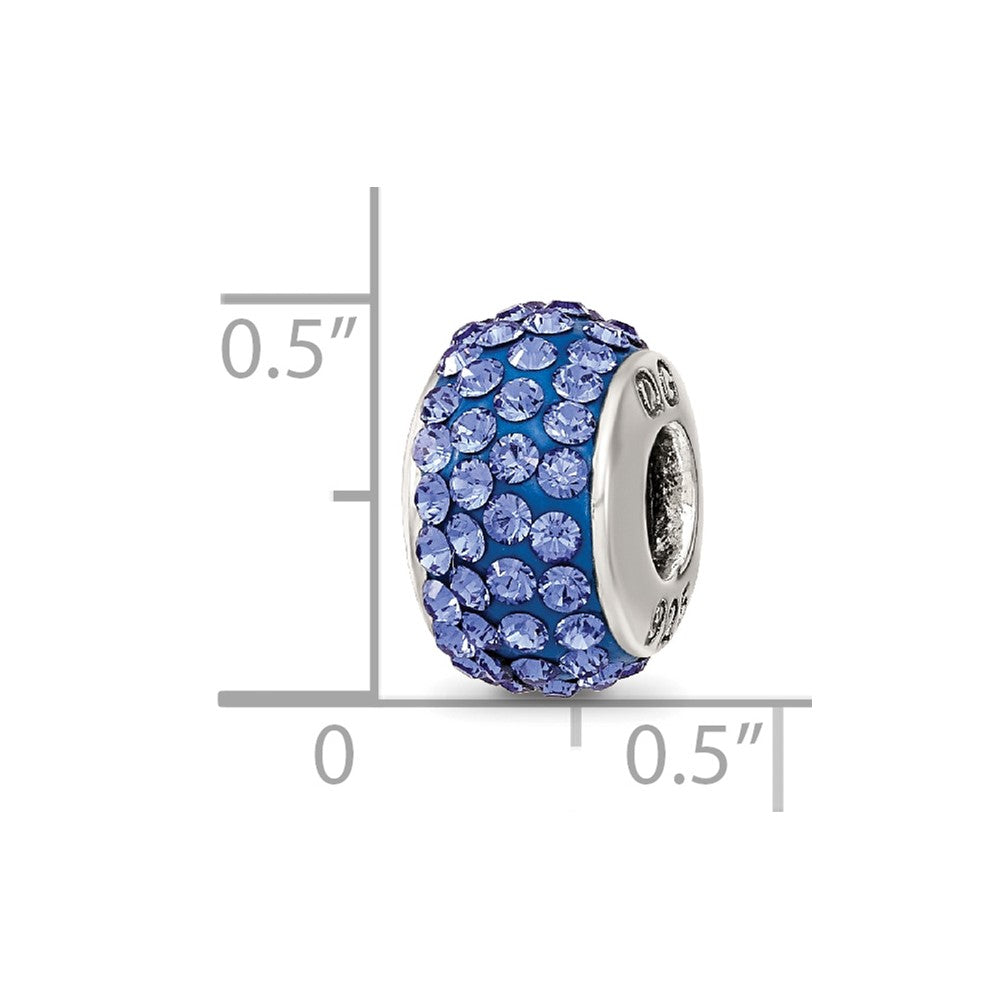 Sterlingsilber Reflections September Full Blau Preciosa Kristall Perle