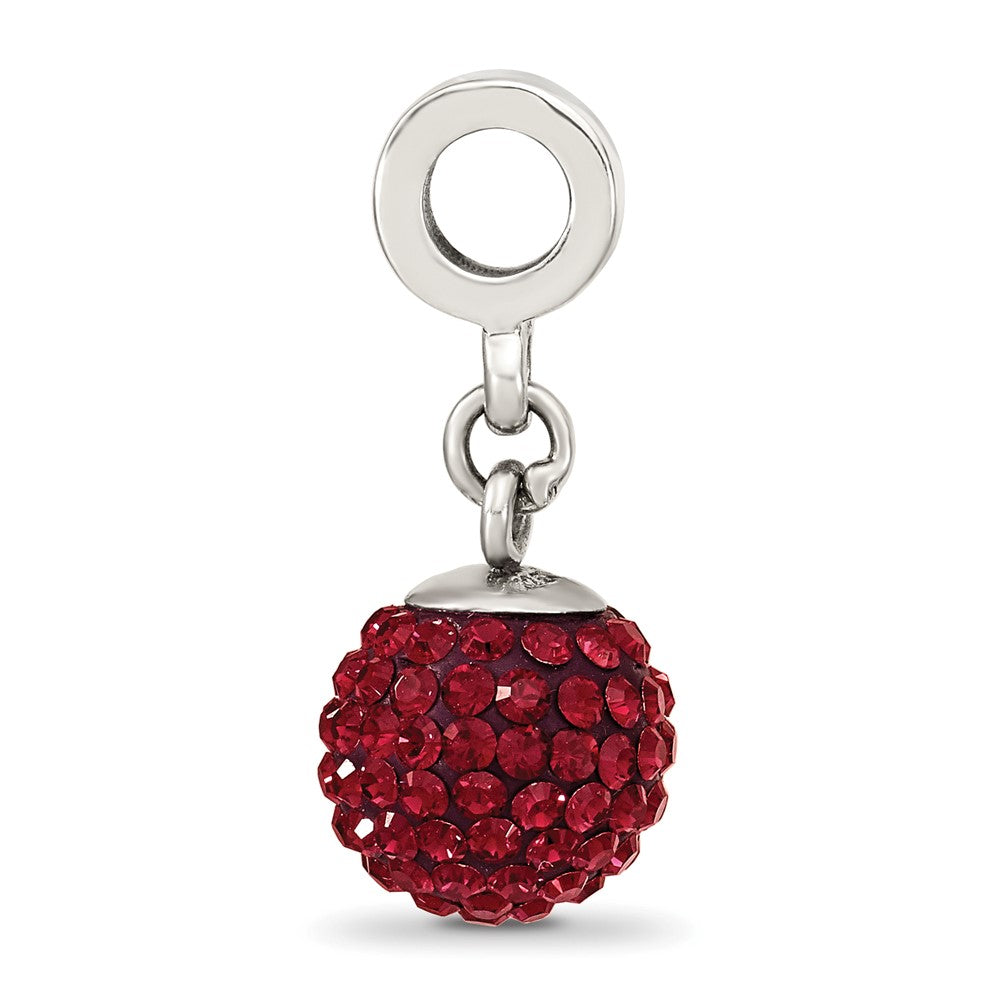 Sterlingsilber Reflections June Rot Preciosa Kristall Kugel Hängend Perle
