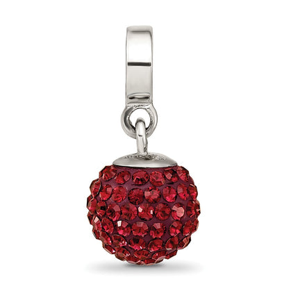 Sterlingsilber Reflections June Rot Preciosa Kristall Kugel Hängend Perle