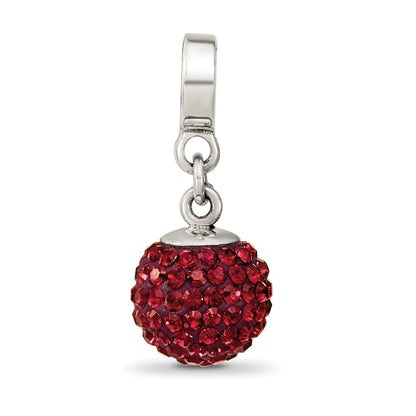 Sterlingsilber Reflections June Rot Preciosa Kristall Kugel Hängend Perle