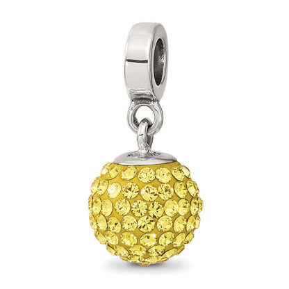 Sterlingsilber Reflections Nov Preciosa Kristall Kugel Hängend Perle