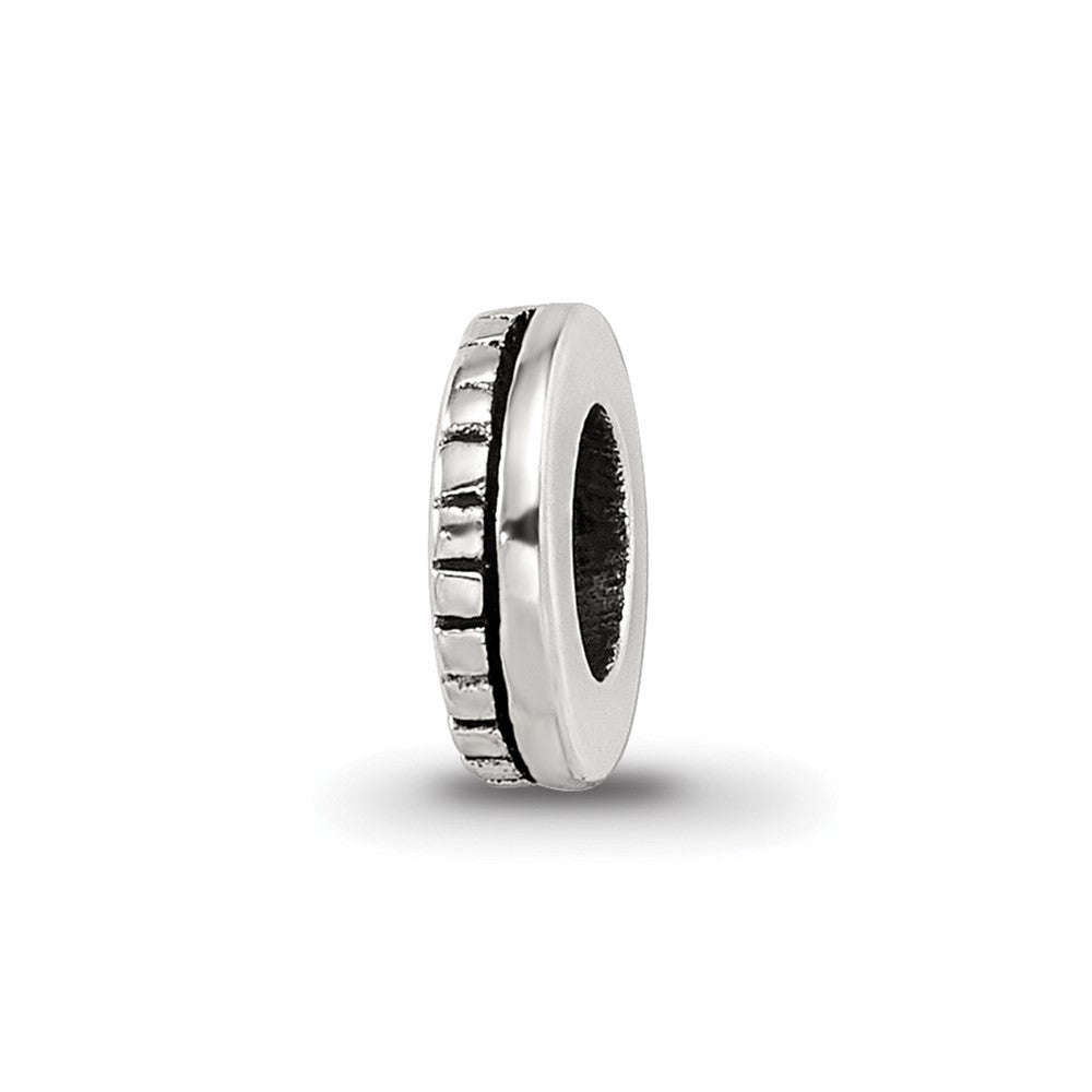Sterlingsilber Reflections Notched Spacer Perle