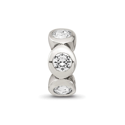 Sterlingsilber Reflections April Preciosa Kristall Geburtsstein Perle