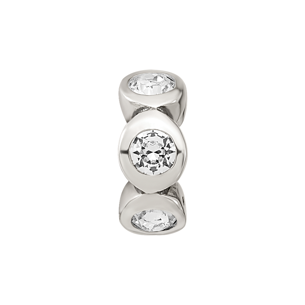 Sterlingsilber Reflections April Preciosa Kristall Geburtsstein Perle