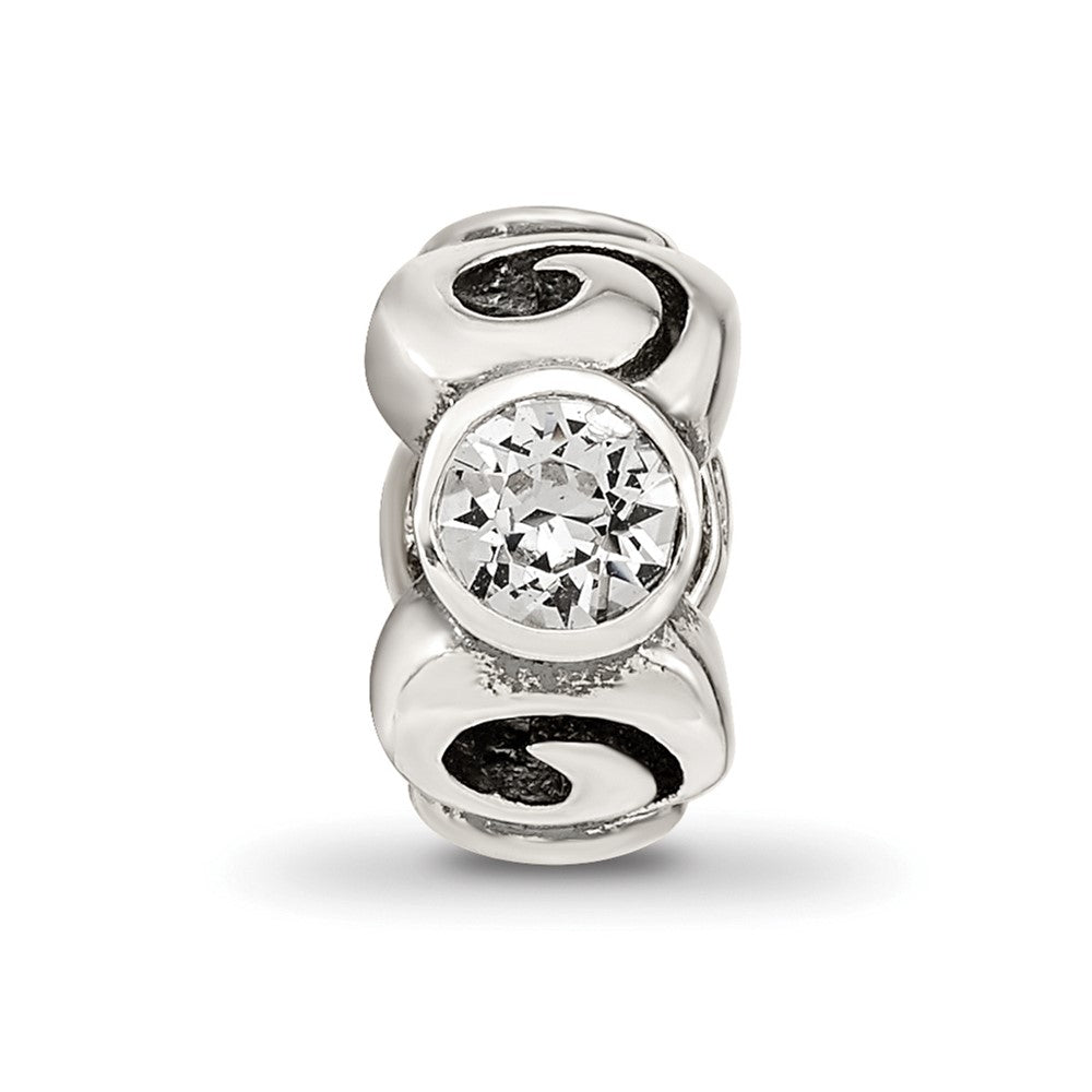 Sterlingsilber Reflections April Preciosa Kristall Geburtsstein Perle